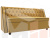 Кухонный прямой диван Лофт (Желтый\коричневый)