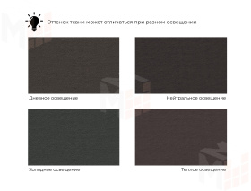 Диван прямой Дубай Лайт ( SEVEN 727 коричневый )