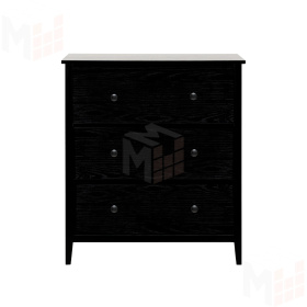 Комод Leset Токе 3 ящ. (Чёрный)