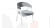 Кресло Техас 1 - W-101 Белый матовый, тк. №219 Велюр Jercy graphite
