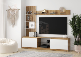 Гостиная Бостон НМ-001 (белый глянец)