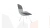 Стул Бруно (конус Т3) Белый муар, Кожзам Серый