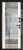 Входная металлическая дверь Лайнер-3 Total Black/Off-white