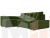 Угловой диван Амадэус Люкс левый угол (Зеленый)