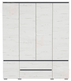  Шкаф ГРЕТТА 6С2Я  Дуб Крафт белый-Антрацит