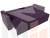 Диван прямой Принстон (Фиолетовый\Черный)