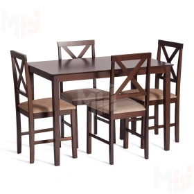 Обеденный комплект Хадсон (стол + 4 стула)/ Hudson Dining Set