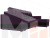 Угловой диван Честер правый угол (Фиолетовы\Черный)