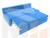 Прямой диван Мартин (голубой\бежевый)