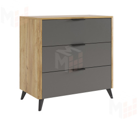 Комод Адам дуб крафт золотой/графит