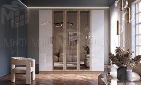 Шкаф Мартина 5-ти створчатый (сонома/белый глянец)