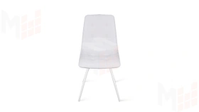 Стул Бруно (конус Т3) Белый муар, Кожзам Белый