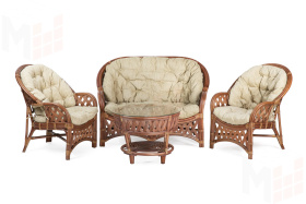 Комплект Черчилль (Рузвельт) с 2-х местным диваном и круглым столом