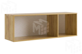 Антресоль Бери  трехдверная дуб крафт золотой/белое дерево