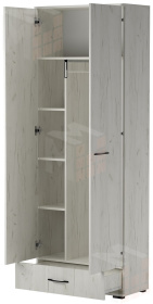 Шкаф с ящиком ИТАЛИЯ ШК1Я-800 Крафт белый