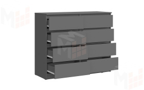 Комод Челси 8 ящиков (графит)