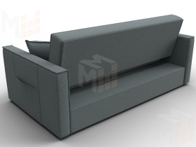 Диван прямой Лига-104 (160) ( Амур 07 серый )