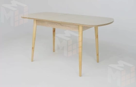 Стол раскладной Хоста с цилиндрическими опорами Бежевый