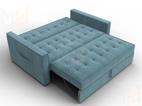 Диван прямой Лига-104 (140) ( SEVEN 113 бирюзовый )
