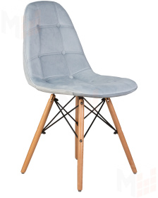 Стул обеденный DOBRIN BENNET (ножки светлый бук, пудрово-голубой велюр (HLR-15))