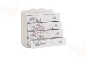  Комод  Фэнтези белый рамух