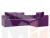 Угловой диван Кронос правый угол (Фиолетовый)