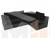 Угловой диван Митчелл правый угол (Черный\Черный)