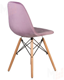 Стул обеденный DOBRIN BENNET (ножки светлый бук, пудрово-сиреневый велюр (HLR-27))