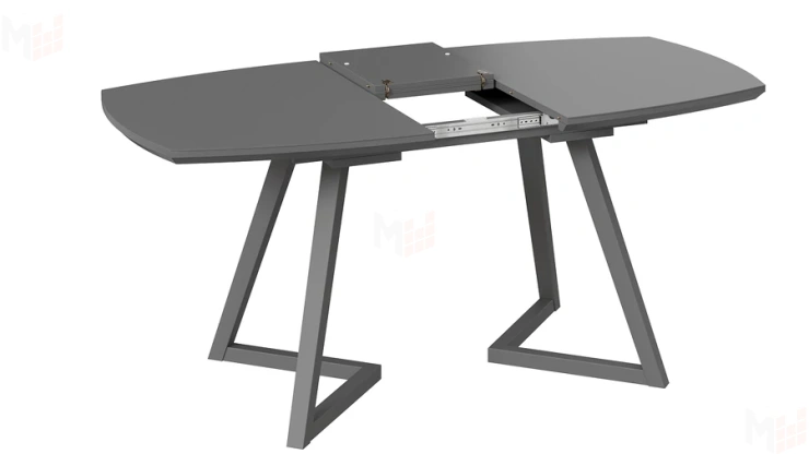 Стол обеденный TESCA 2 Графит, Стекло графит матовое