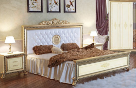 Кровать Версаль с короной (1800) мягкое изголовье