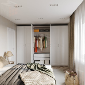 2.06.01.060.1 МАКС шкаф 2 двери 100х38х233 белый RU