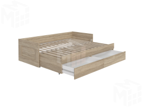 Кровать-кушетка раздвижная Сириус NEW 80*200 сонома