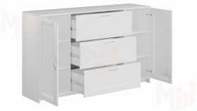 Тумба Сириус 2 двери 3 ящика 156*95 белый