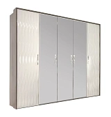 Шкаф  Гравита 5-дверный белый глянец