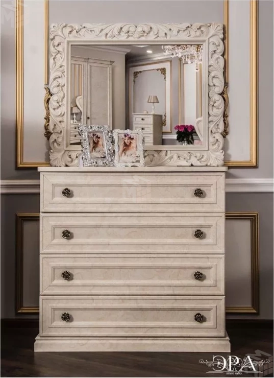 Комод Афина 4 ящика крем корень