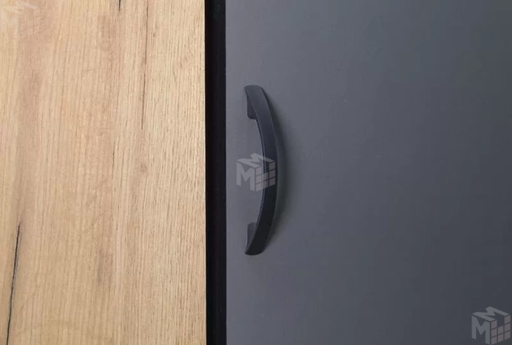 Шкаф угловой Ольга-Лофт 9.1 Дуб Крафт Золотой/Темно-Серый