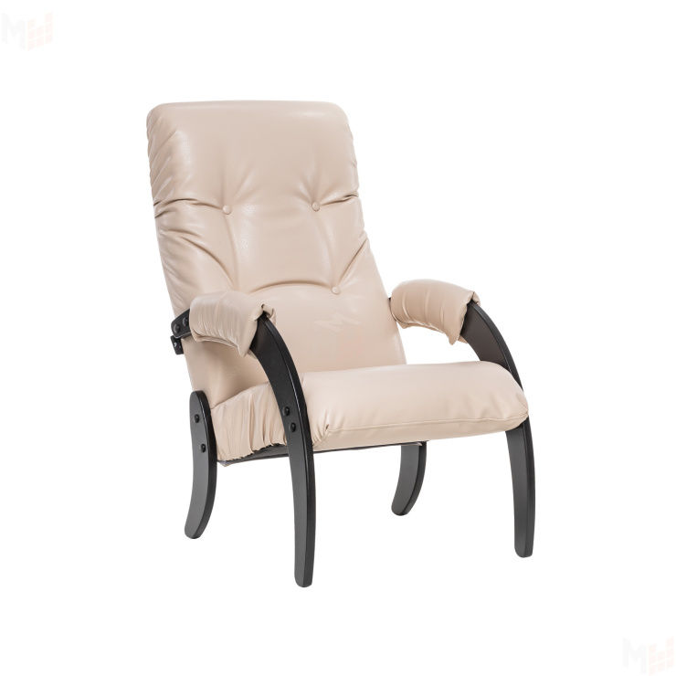 Кресло для отдыха Модель 61 Венге, к/з Polaris Beige (Венге/Polaris Beige)