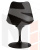 Стул обеденный DOBRIN TULIP (черное основание, цвет черный (B-03))