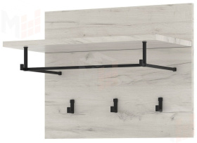 Вешалка ГРЕТТА  500  с полкой Дуб Крафт белый