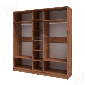 Шкаф Вегас 2000 дуб крафт табачный/дуб крафт белый