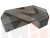 Кухонный угловой диван Дуглас правый угол (Коричневый\Серый)
