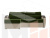 Угловой диван Форсайт левый угол (Зеленый\Бежевый)
