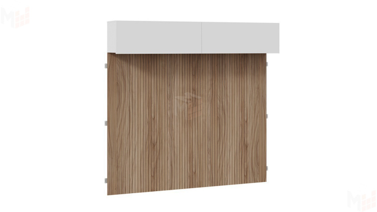 Шкаф навесной с декоративными панелями Порто - СМ-393.21.023-24 Белый