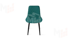 Стул OSCAR Черный муар, Велюр L006 бирюзовый