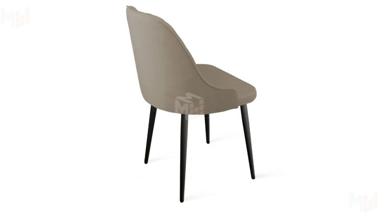 Стул Гранд К1К Черный муар, Велюр Confetti Smoke