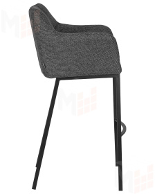 Стул барный DOBRIN LUCAS (серая ткань (F-22))