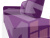 Кушетка Прайм левая (Фиолетовый)