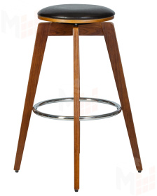 Табурет барный TOM'77 (цвет черный глянец PU ABD 002)