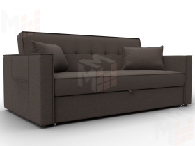 Диван прямой Лига-104 (160) ( Амур 05 коричневый )