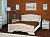 Кровать Карина-10 (140*200) дуб мол/светлый кожзам